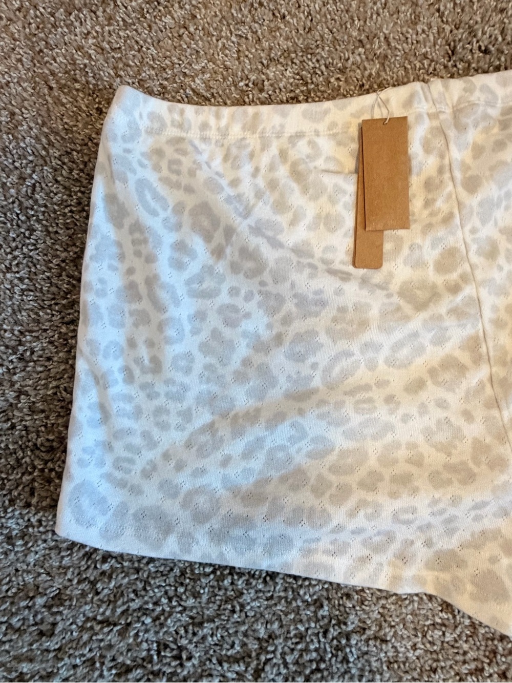 Skims heavy pointelle pacific leopard print shorts limited edition size xl NWT - Picture 8 of 10